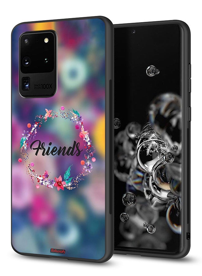 Tolwak Samsung Galaxy S20 Ultra Protective Case Cover Friends In Flowers Ring Art - Image 1