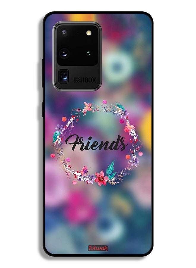Tolwak Samsung Galaxy S20 Ultra Protective Case Cover Friends In Flowers Ring Art - Image 2
