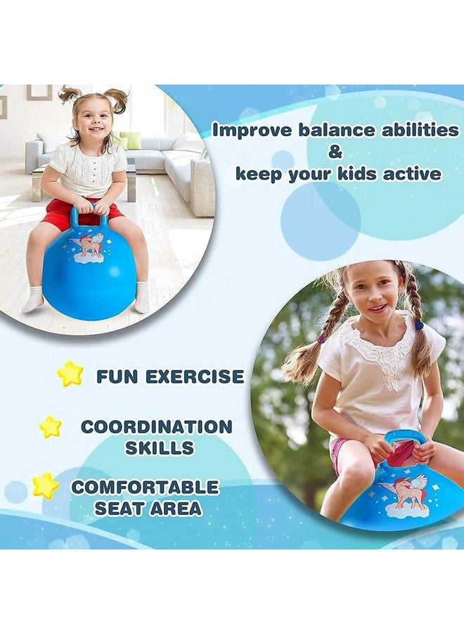 Abhsant Hop Ball for Kids Ages 3-6 Year, Sit and Bounce Rubber Hop Ball for Boys Girls Toys, Jumping Balls for Kids, Bouncing Inflatable Sit and Bounce Hop Ball for Child,Size: 65 cm (Blue) - Image 4