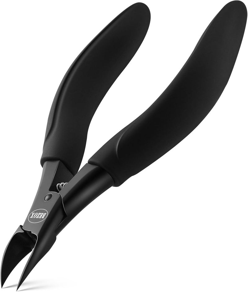 BEZOX Toe Nail Clippers Trimmer for Thick or Heavy Duty Toe Nail Nipper Thick Fungus Ingrown Fingernail Clipper with Soft Grip and Metal Gift Boxes