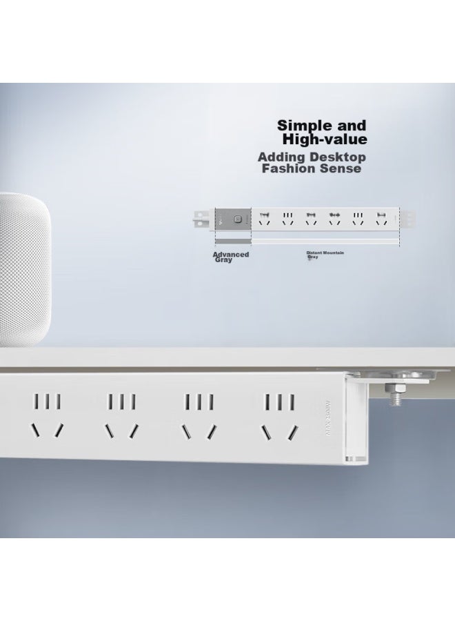 Bull Lightning-proof Pdu, Desktop Overload And Overpower Protection, Under-desk Gaming Cabinet Socket/power Strip/extension Cord, 6 Outlets With Master Switch, 3-meter Specification, Gne-p106et - Image 2