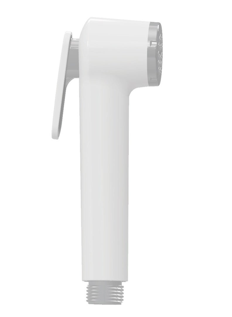 Uni flo Uni flo Shattaf Set - White Handheld Shower Bidet Sprayer for Toilet with Wall Holder and Silver Hose - Made in UAE  - Image 3