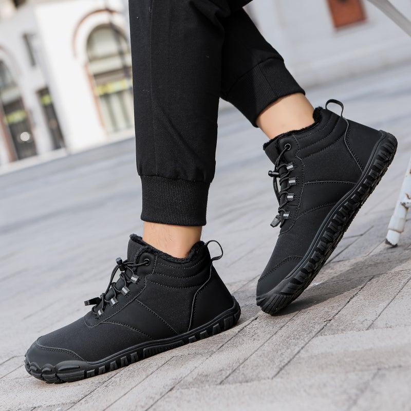 Winter Fleece-Lined Waterproof Five-Finger Snow Boots Warm And Comfortable Couples High-Top Casual Cotton Shoes - Image 5