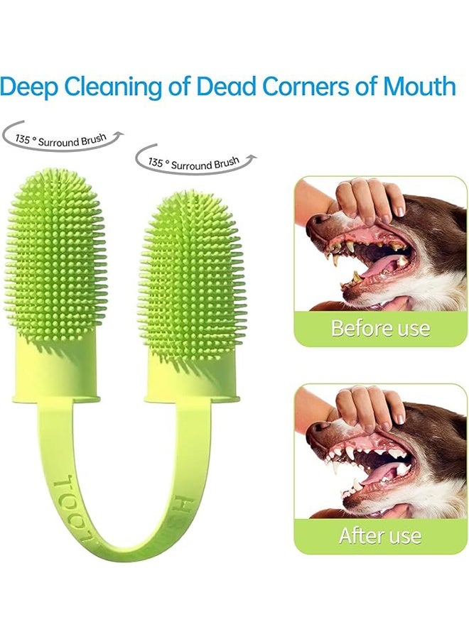 3-Pack Finger Toothbrush Set for Easy Teeth Cleaning, Two-Finger Toothbrush Dental Care for Puppies, Cats, and Small Pets - Image 3