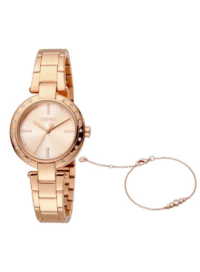 ESPRIT Women's Fashion Quartz Watch - ES1L230M0065, Rose Gold, dress - Image 1