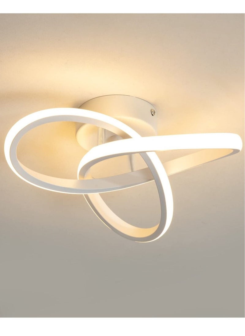 استمتع بحياتي - مصباح سقف LED حديث مصباح سقف هندسي دائري ثريا أنيقة ثلاثية الألوان للممر غرفة المعيشة غرفة النوم 24 وات ضياء 25 سم أبيض - Image 1