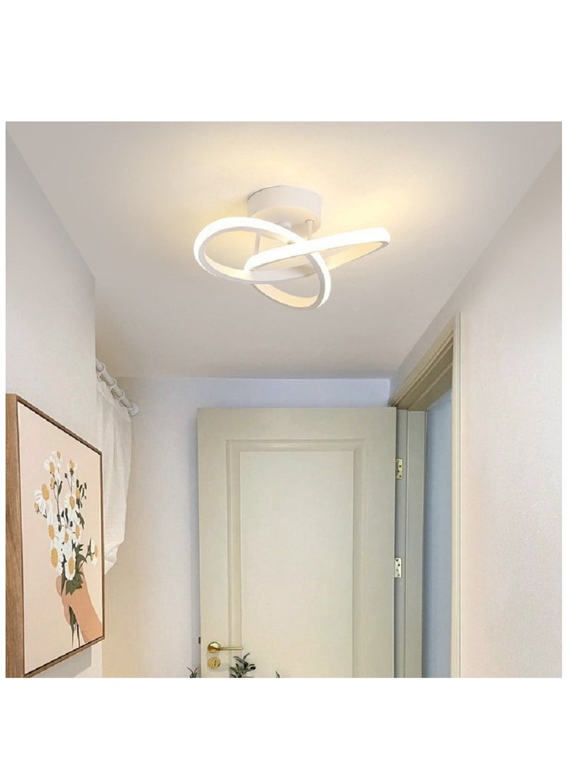 استمتع بحياتي - مصباح سقف LED حديث مصباح سقف هندسي دائري ثريا أنيقة ثلاثية الألوان للممر غرفة المعيشة غرفة النوم 24 وات ضياء 25 سم أبيض - Image 1