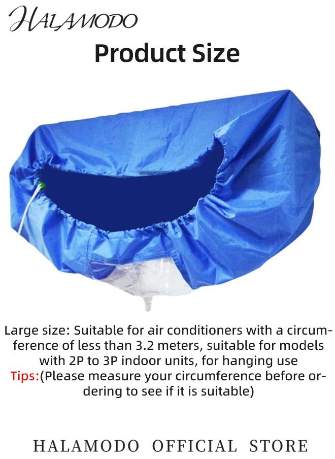 Air Conditioner Cleaning Cover, Waterproof Dustproof Cover, Pipe Dust Washing Bag, for Household Mounted Air Conditioner