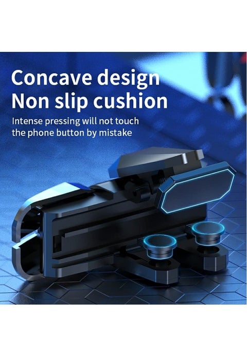 Game Trigger PUBG Mobile Trigger Game Controller 4 Triggers L1R1 L2R2 Compatible with iPhone and Android Most Phones Support COD/PUBG/ROS and Many Other Games Enhance Your Gaming Experience