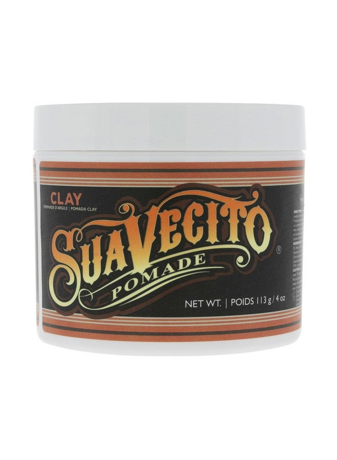Suavecito Pomade Firme Clay 4 oz, 1 Pack - Strong Hold Hair Clay For Men - Low Shine Matte Hair Clay Pomade For Natural Texture Hairstyles - Image 1