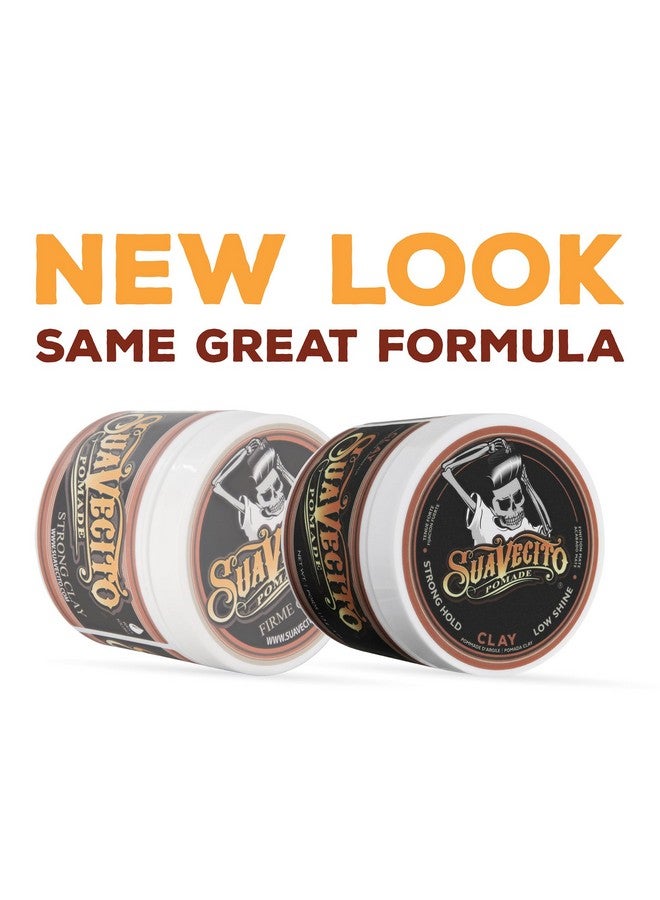 Suavecito Pomade Firme Clay 4 oz, 1 Pack - Strong Hold Hair Clay For Men - Low Shine Matte Hair Clay Pomade For Natural Texture Hairstyles - Image 2