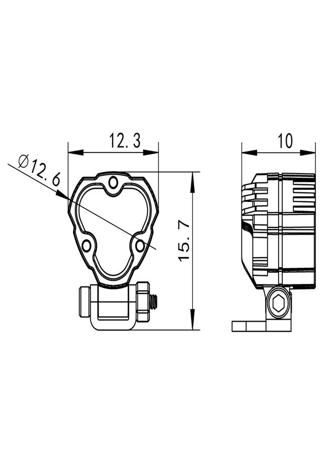 MEUS RACING طقم مصابيح LED لسيارات التحكم عن بعد من MEUS RACING، مصباح كاشف لسيارات Axial SCX24 و Traxxas TRX4M و Redcat Ascent-18 بمقياس 1/18 و 1/24، قطع غيار ترقية لسيارات الزحف التي تعمل بالتحكم عن بعد (4 مصابيح) - Image 2