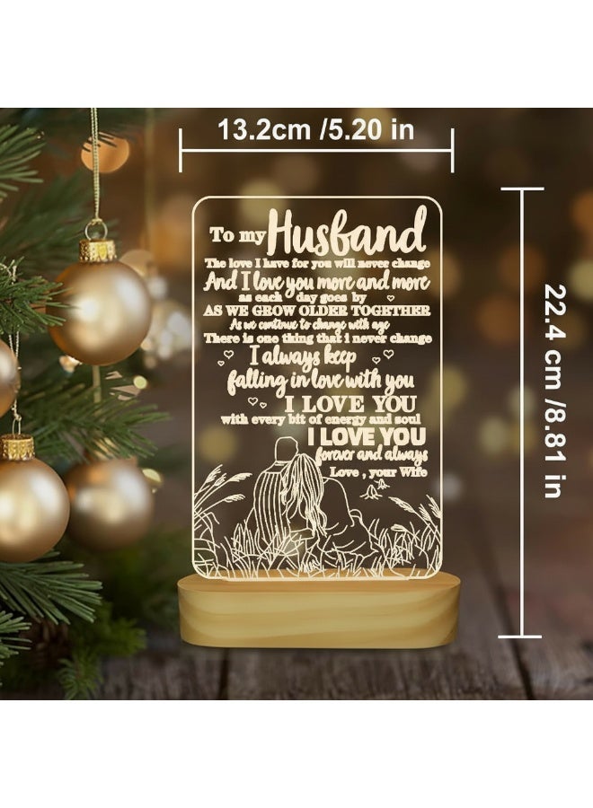 Dunekart Romantic Gift for Husband from Wife | “To My Husband” Decorative LED Light | Anniversary, Birthday & Valentine’s Day Gift for Him - Image 4