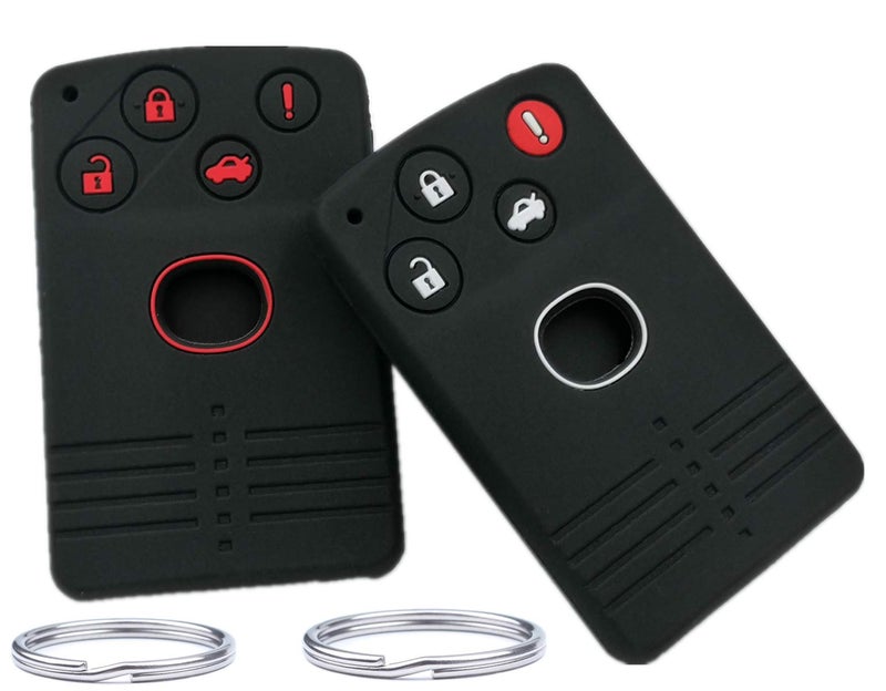 KAWIHEN Silicone Key Fob Cover Compatible with 2004-2009 Mazda 5 6 CX-7 CX-9 MX-5 Miata RX-8 Key fob BGBX1T458SKE11A01 TDY1-67-5RYA NFY7-67-5RYB 662F-SKE11A01 - Image 1