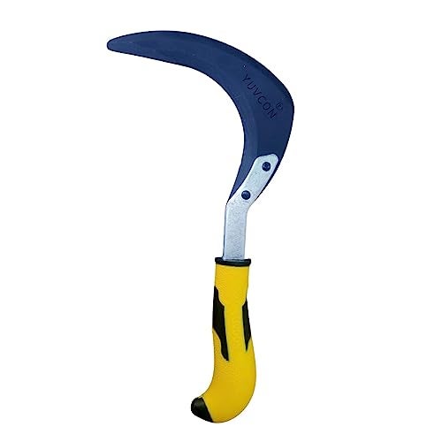 Yuvcon Weeding Hook Curved Saw/Khurpi (Fiber Handle), Traditional Handsaw Light Weight for Grass and Weed Removing,Gardening and Agriculture Purpose, Hand-Powered Grass Cutter (6 inch) - Image 1