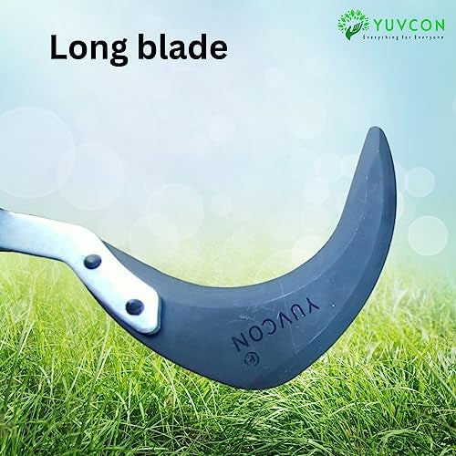 Yuvcon Weeding Hook Curved Saw/Khurpi (Fiber Handle), Traditional Handsaw Light Weight for Grass and Weed Removing,Gardening and Agriculture Purpose, Hand-Powered Grass Cutter (6 inch) - Image 5