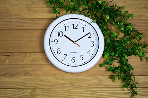 Poolmaster 52600 Indoor or Outdoor Clock White Medium 12Inch - Image 3