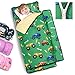 Primlect Toddler Nap Mat Extra Large Thickened 55x35 Soft Sleeping Bag with Detachable Minky Blanket and Pillow Portable for Daycare Preschool Kindergarten Travel Boys and Girls Truck - Image 3