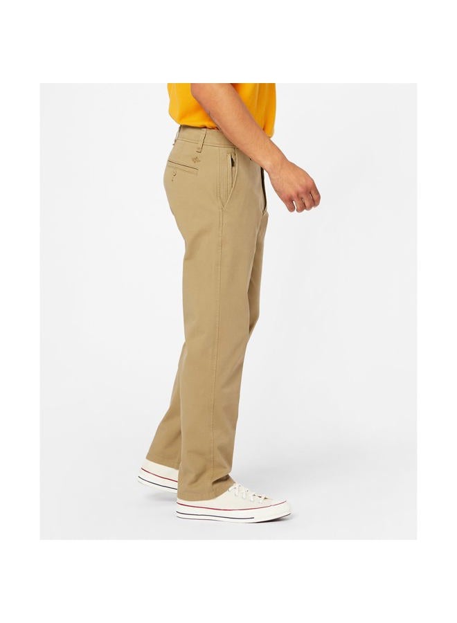 DOCKERS Men's Modern Straight Smart 360 FLEX Ultimate Chino Casual Pants, New British Khaki, 36W x 32L - Image 2