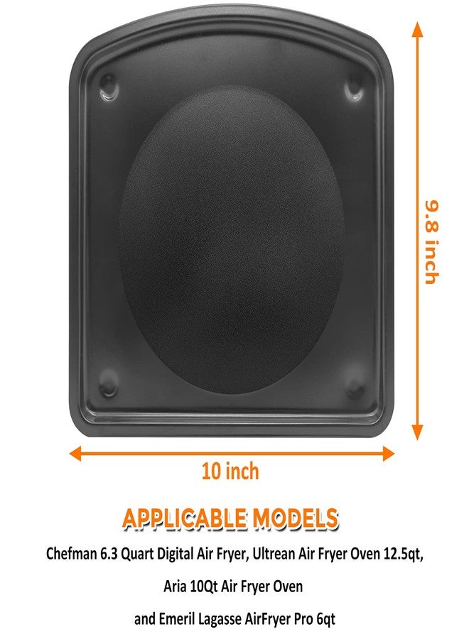 GSZN صينية تجميع الزيت (قطعتان) لقلايات شيفمان الهوائية سعة 6.3 لتر، قطع غيار ممتازة لقلايات ألتريان وآريا الهوائية، غير لاصقة، آمنة للغسل في غسالة الأطباق - Image 2