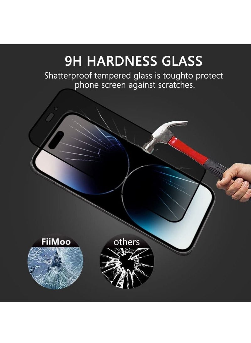 BORTONY 14 Pro Privacy Full Coverage Screen Protector Anti-Spy Tempered Glass Film Edge to Edge Protection Case Friendly for iPhone 14 Pro 6.1-Inch - Image 5