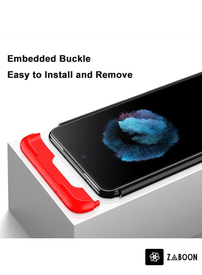 Zaboon Protective Case Cover For Xiaomi Poco X3 NFC GKK Three Stage Splicing Full Coverage PC Case - Image 3