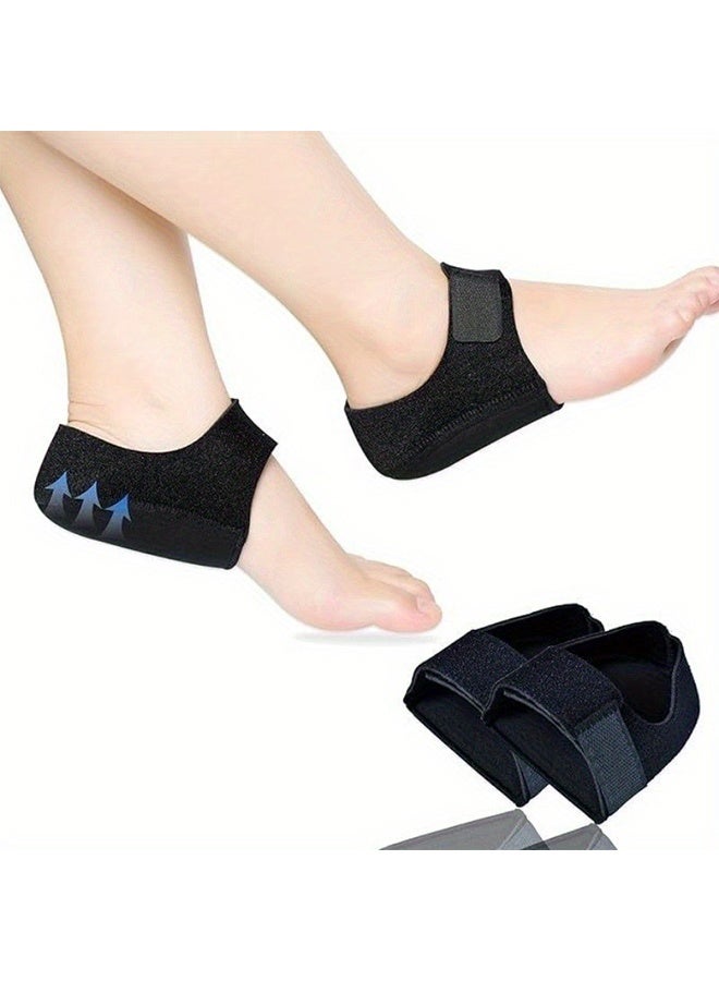 Generic Plantar Fasciitis Socks with Arch Support Heel Protector for Plantar Fasciitis and Heel Pain Relief, Achilles Tendinitis, Dry Cracked Heels, Cushioned Heel Cups for Men & Women, (1 Pair black Size:L) - Image 1