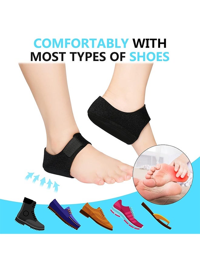 Generic Plantar Fasciitis Socks with Arch Support Heel Protector for Plantar Fasciitis and Heel Pain Relief, Achilles Tendinitis, Dry Cracked Heels, Cushioned Heel Cups for Men & Women, (1 Pair black Size:L) - Image 5