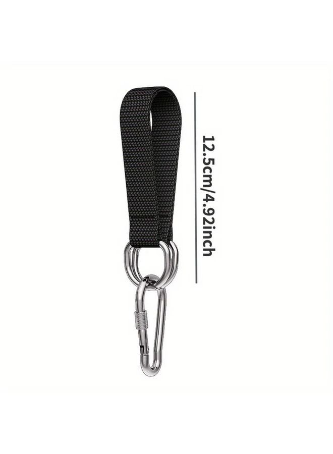 4pcs Heavy Duty Stainless Steel Hanging Straps with Metal Hooks for Outdoor Swings Hammocks - Image 3