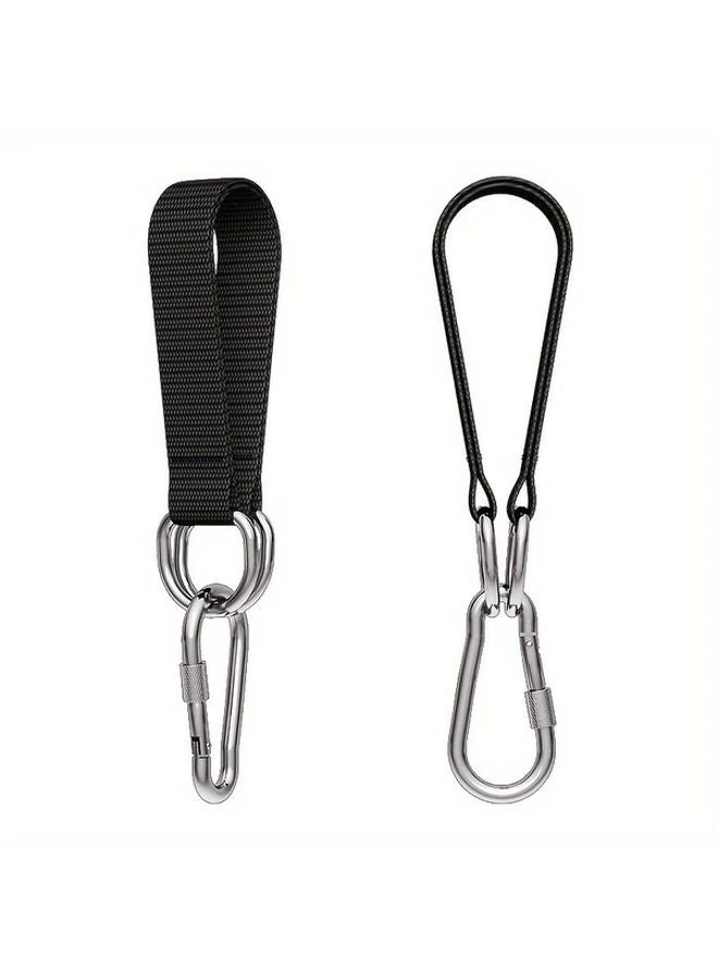 4pcs Heavy Duty Stainless Steel Hanging Straps with Metal Hooks for Outdoor Swings Hammocks - Image 5