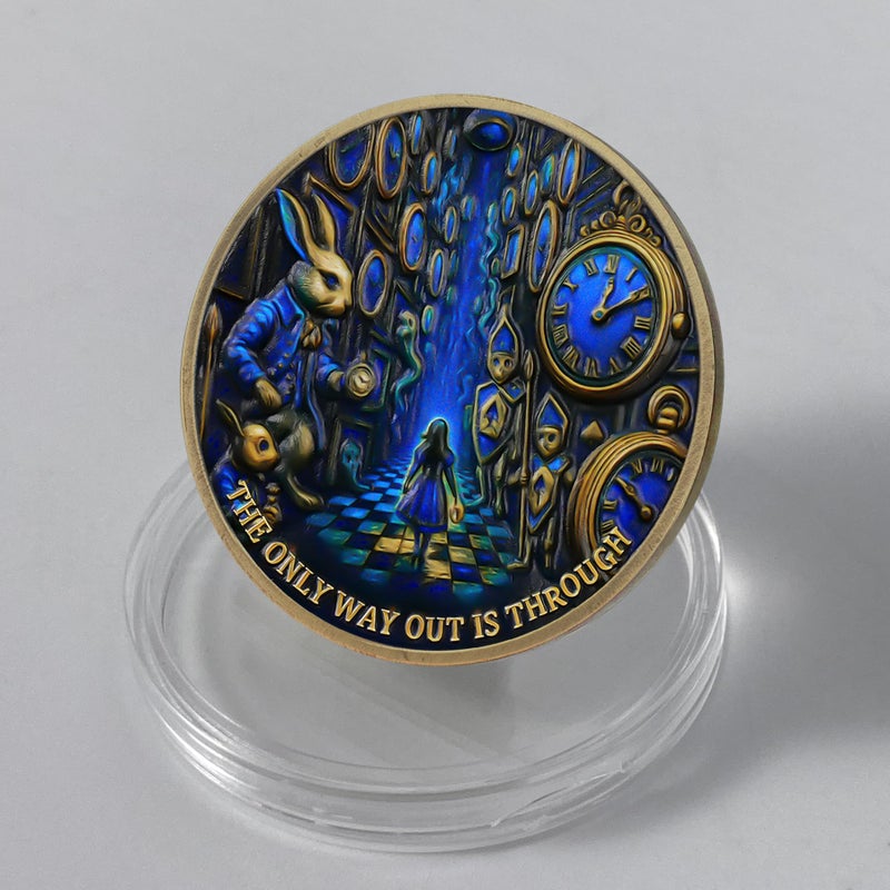 Imasoner Memento Mori Coin â€“ Gothic Skull and Clock Token with Quote, Inspirational Pocket Coin for Reflection and Mindfulness - Image 4