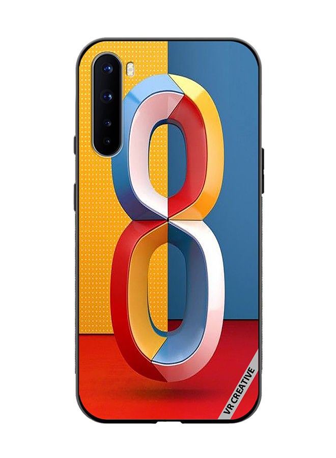 VR CREATIVE Protective Case Cover For OnePlus Nord Number 8 Design Multicolour - Image 1