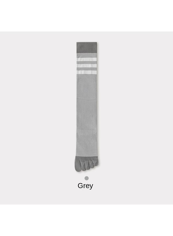 كوينج 透气显瘦袜长袜瑜伽女五指小腿袜压力袜跑步秋季长筒袜防滑袜子 - Image 1