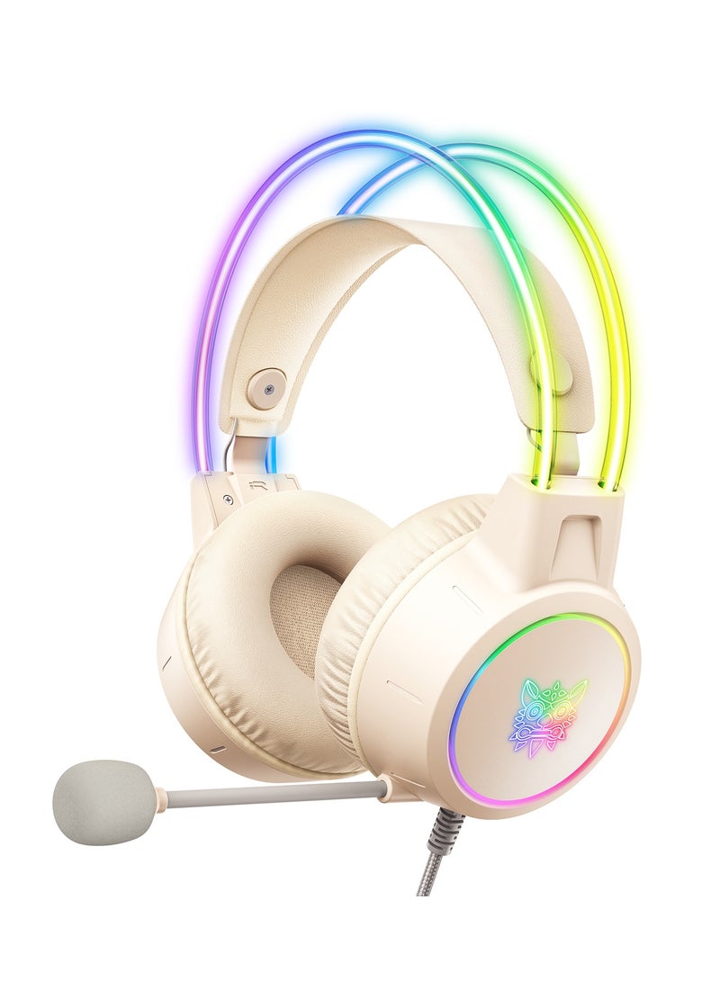 onikuma X15 Pro Wired PC Gaming Headphone with Mic and LED Light - Image 1
