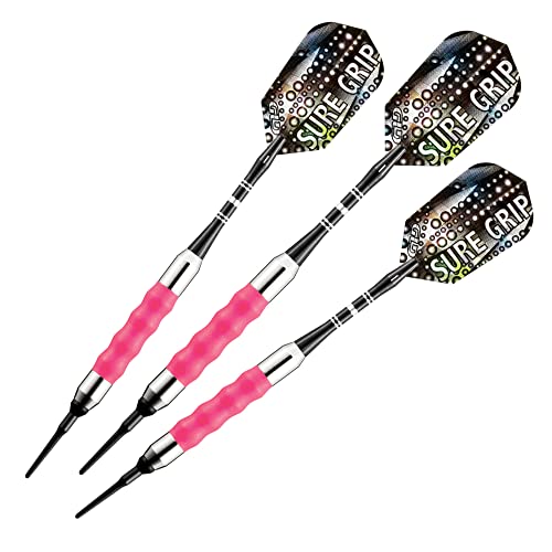 Viper Sure Grip Soft Tip Darts, Pink, 18 Grams - Image 1