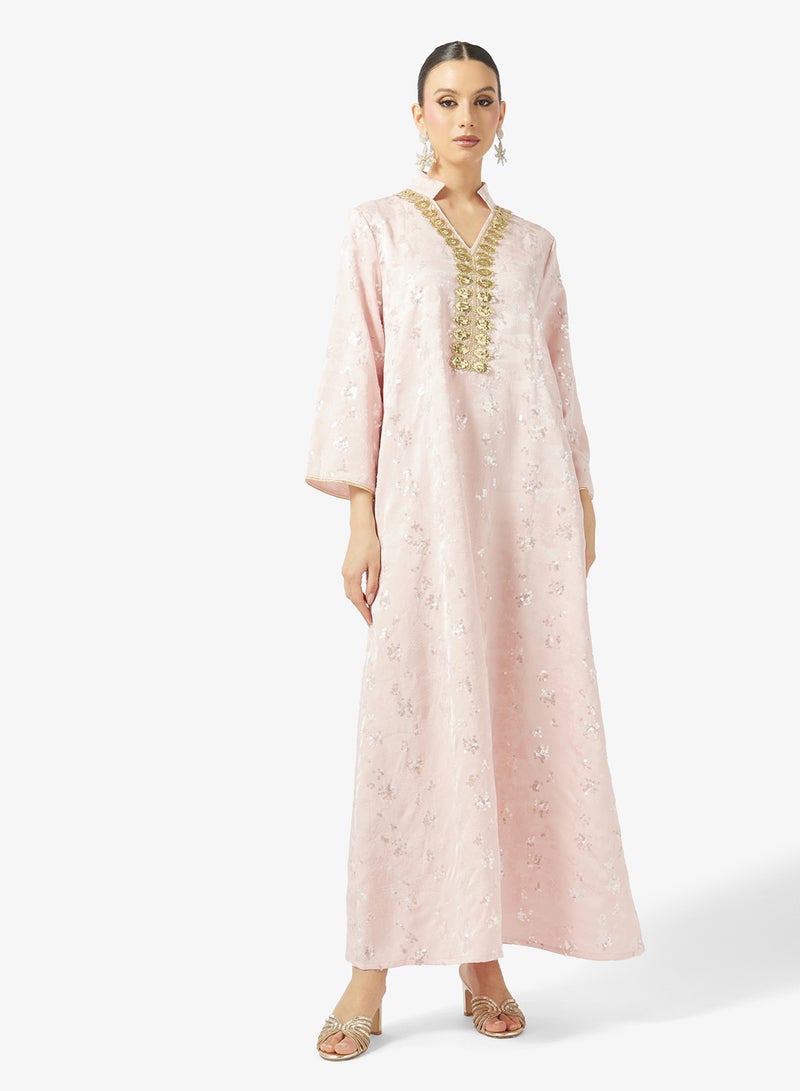 Khizana Embroidered Jalabiya - Image 4