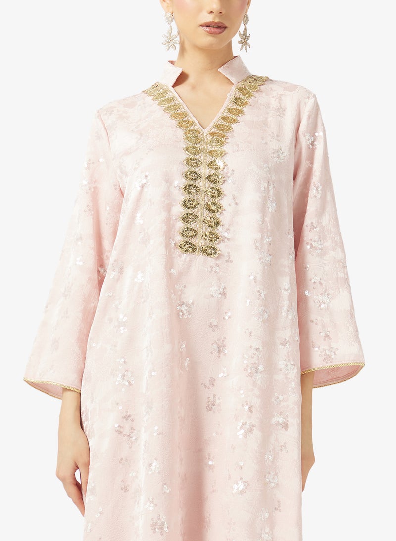 Khizana Embroidered Jalabiya - Image 3