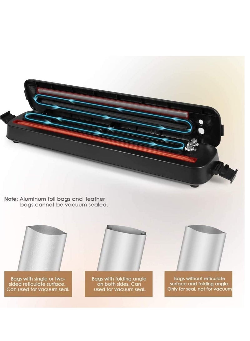 ELTRAZONE Vacuum Sealer Machine 2022 Upgraded Automatic Food Sealer Machine with 20 Sealing Bags Food Vacuum Air Sealing System for Food Preservation Storage Saver Easy to Clean | Safety Certified - Image 4