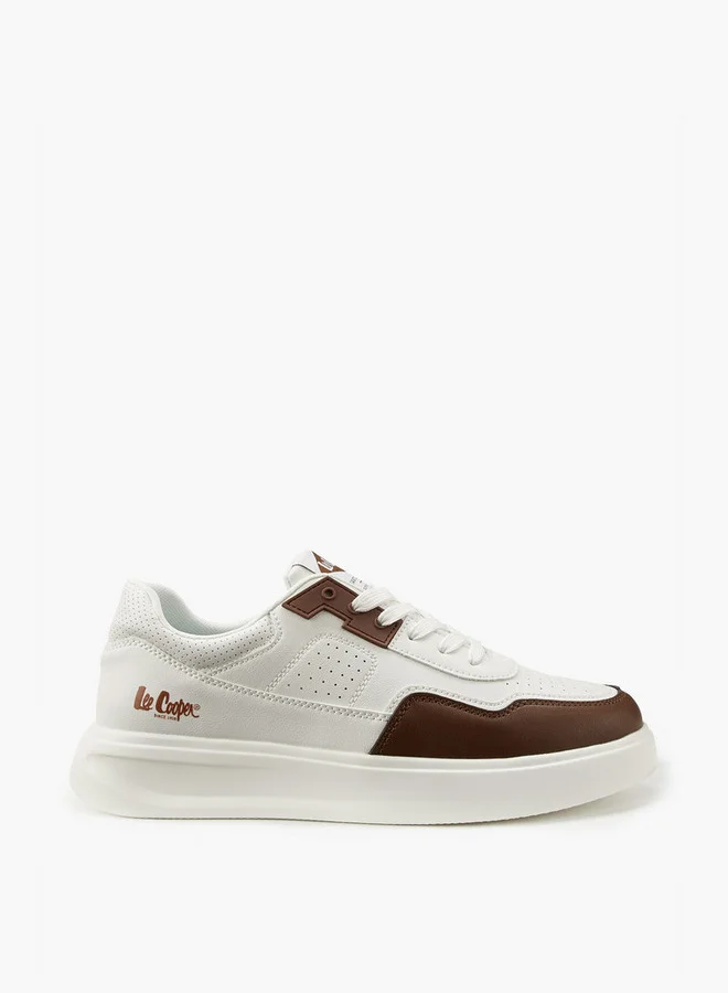 Lee Cooper Men's Panelled Lace-Up Sneakers