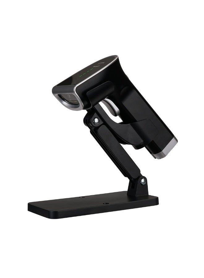 Generic 1D/2D Wireless Barcode Scanner with Stand, 2.4G Transmission up to 100m, Rechargeable 2600mAh Battery, Shockproof Durable Design, Compatible with iOS, Android, Windows, Mac OS, Plug and Play  - Image 1