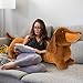 MorisMos Dachshund Stuffed Animal Plush 4ft 43 Long Weiner Dog Body Pillow for Kids Adults USA Designed Realistic Plush Dachshund Toy Giant Stuffed Sausage Dog Toy Gift for Christmas Decor - Image 4