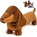 MorisMos Dachshund Stuffed Animal Plush 4ft 43 Long Weiner Dog Body Pillow for Kids Adults USA Designed Realistic Plush Dachshund Toy Giant Stuffed Sausage Dog Toy Gift for Christmas Decor - Image 2