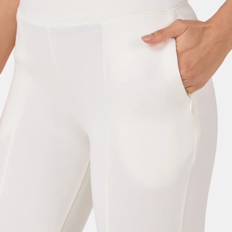 Sun and Sand Sports White Women's Kick Flare Leggings for Women | Best Price UAE