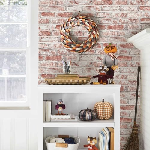 Sevalo Red Brick Wallpaper Peel and Stick Contact Paper for Wall 3D Faux Brick Contact Paper Self-Adhesive Removable Wallpaper for Bedroom Kitchen Backsplash Dorm Room Fireplace Accent17.3inW 78.7inL - Image 2