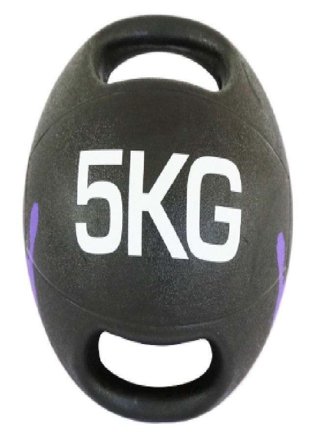 ULTIMAX Double Handle Medicine Balls, Slam Ball Fitness Agility And Balance Training Balls For Men And Women, Strength Training Medicine Ball with dual handle-5KG - Image 1