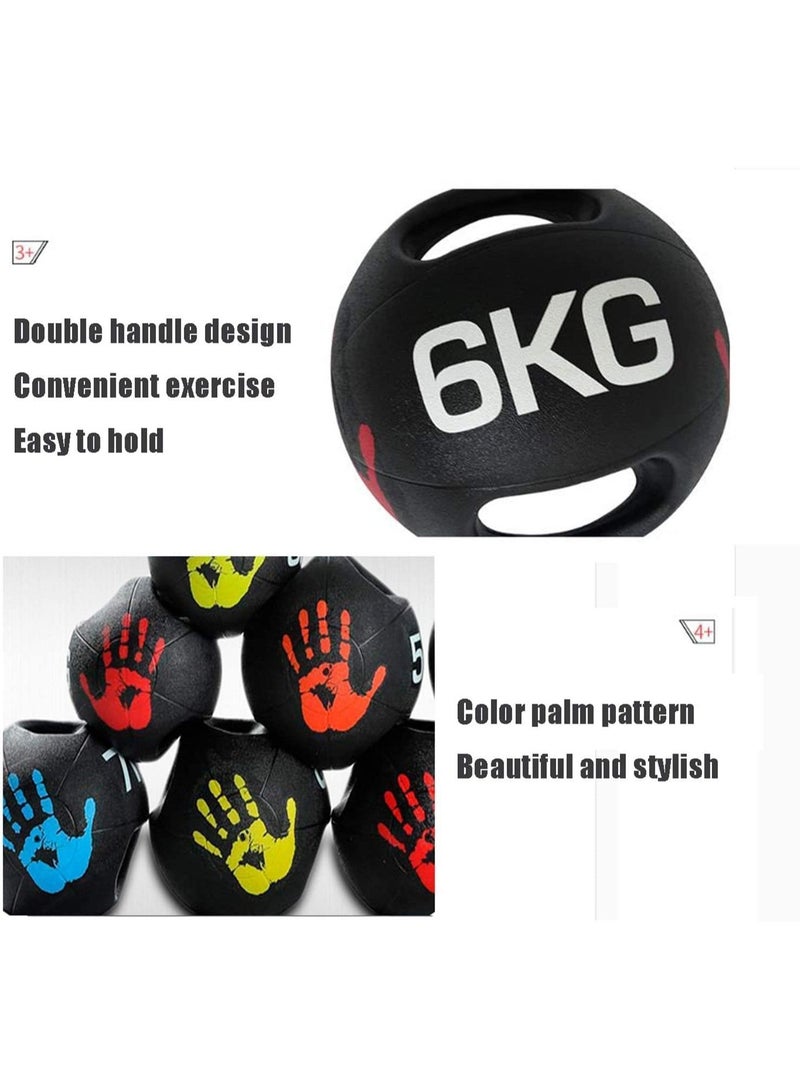 ULTIMAX Double Handle Medicine Balls, Slam Ball Fitness Agility And Balance Training Balls For Men And Women, Strength Training Medicine Ball with dual handle-5KG - Image 3