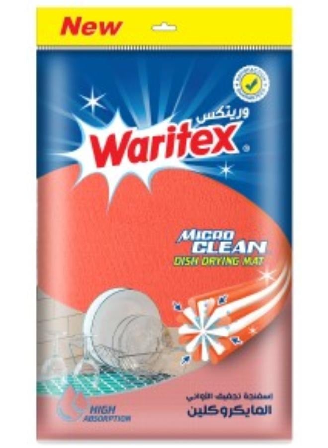 Waritex Micro Clean Dish Drying Mat Orange. - Image 1