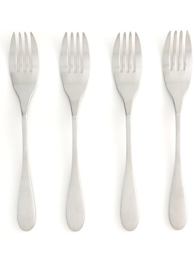 Knork Knork Original Dinner Forks, Stainless Steel, 4 Piece, Matte finish 