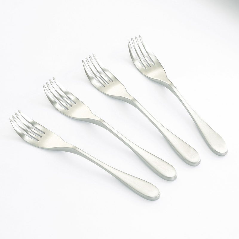 Knork Original Dinner Forks, Stainless Steel, 4 Piece, Matte finish - Image 2