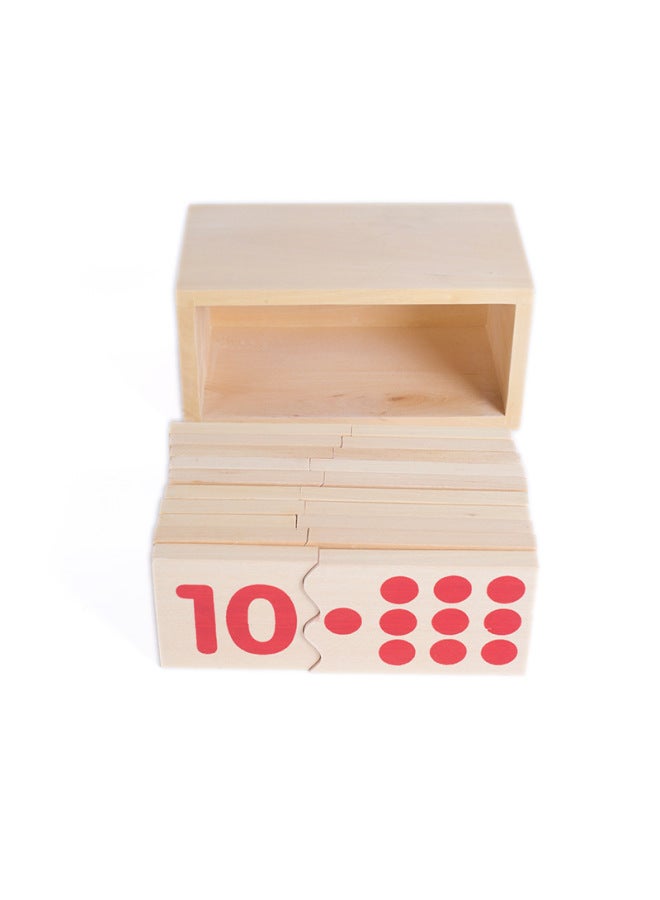 وسائل تعليمية مونتيسوري المباشرة للأطفال التعليمية المبكرة ألعاب خشبية التنمية الفكرية لغز رقمي اللون: رقم اللغز - Image 3